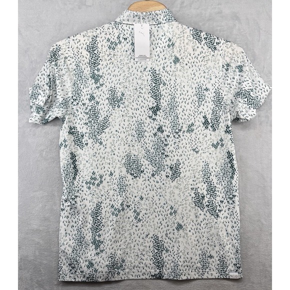 Puma CLOUDSPUN Garden White Glow Performance Golf Polo Shirt Men's Size L NWT - Picture 2 of 7